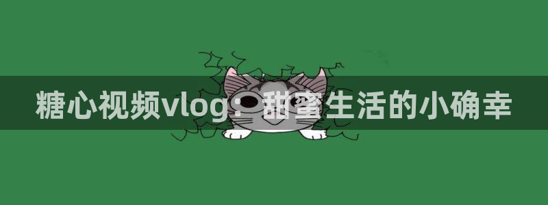糖心vlog司雨照片：糖心视频vlog：甜蜜生活的小确幸